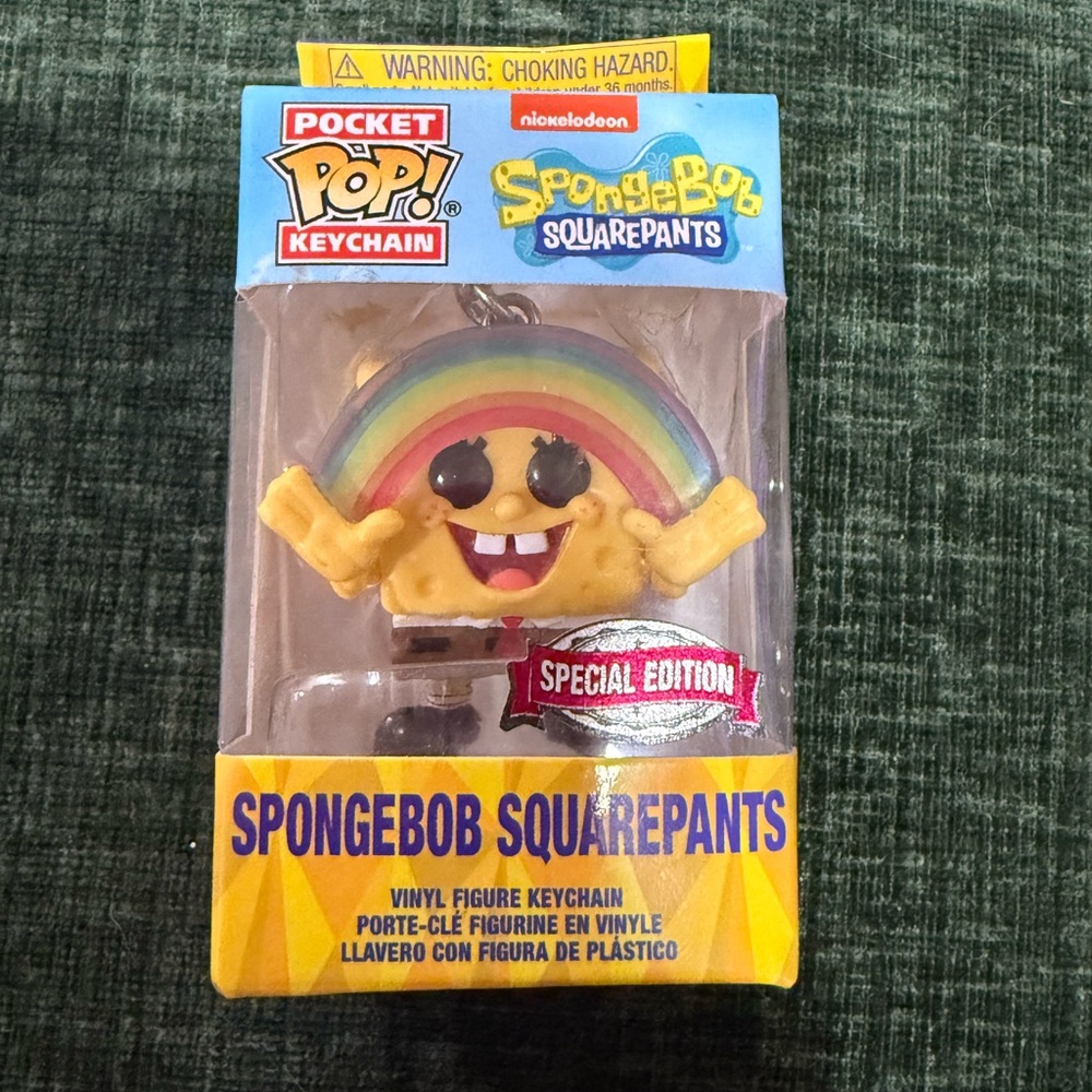 Nickelodeon SpongeBob SquarePants Pocket Pop! Keychain - Yellow